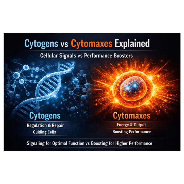 Cytogens vs Cytomaxes Explained: Cellular Signals vs Performance Boosters