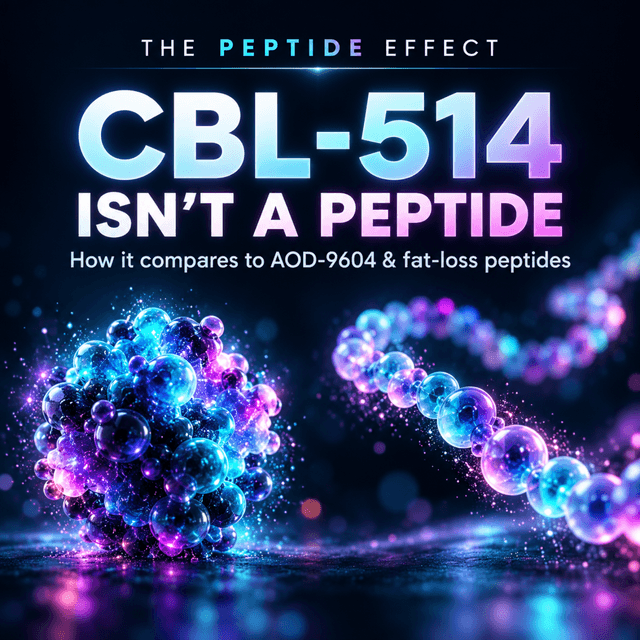 CBL-514 Isn’t a Peptide: How It Compares to AOD-9604 and Other Fat-Loss Peptides