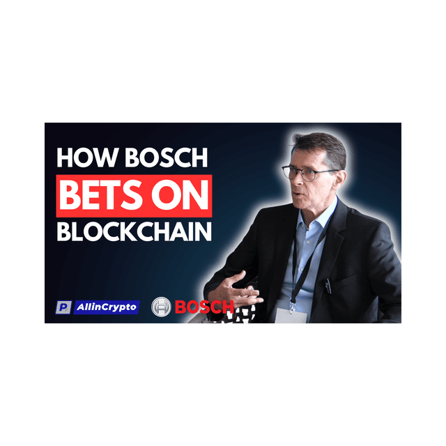 How BOSCH BETS ON BLOCKCHAIN