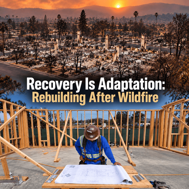 Recovery Is Adaptation: Rebuilding After Wildfire
