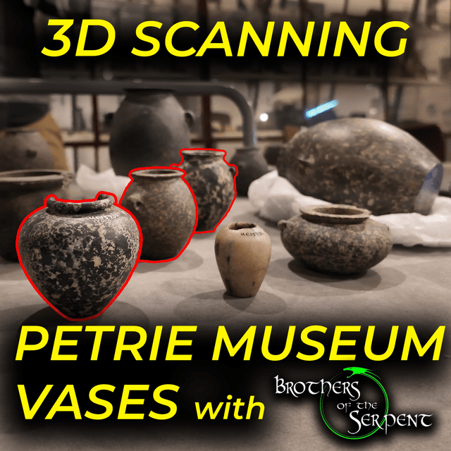 Scanning Vases and Cores in the Petrie Museum