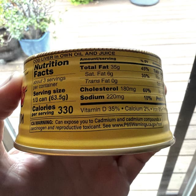 Dane's Cadmium Cod Liver